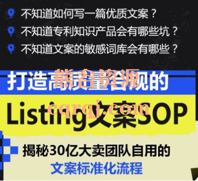 杨老师：打造高质量合规的Listing文案SOP