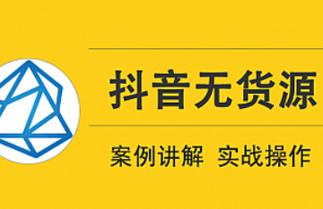 顽石电商《抖音小店无货源项目3.0》性价比很高的无货源抖音教程