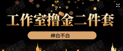 绅白不白工作室撸金二件套，价值398元  