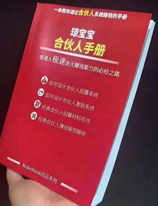 琼宝宝380页的《合伙人手册》绝密内部电子书籍PDF