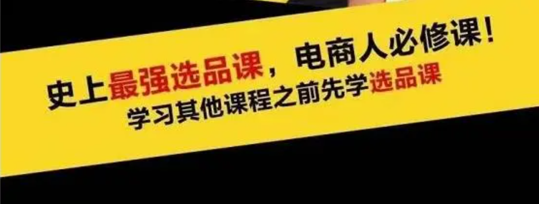 逐鹿学堂：蓝海高利润选品课，选品底层原理史上最强最全的选品课程！