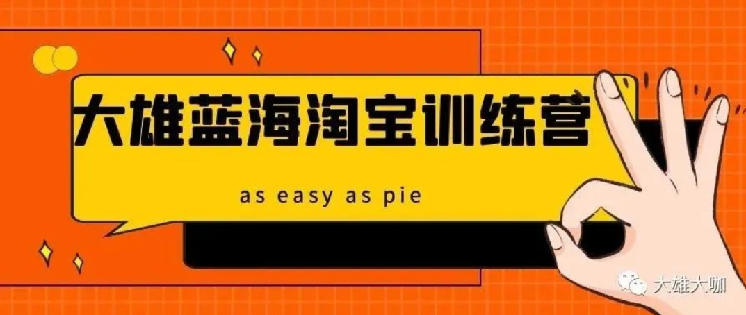 大雄蓝海淘宝训练营课程，百度网盘下载