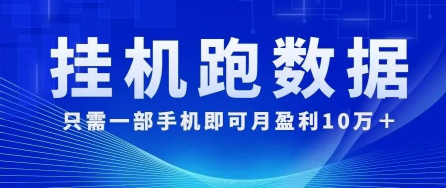 猎人电商挂机跑数据，只需一部手机即可月盈利10万＋内部玩法