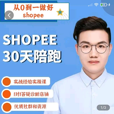 30天陪跑课shopee成长猫，共31节课网盘下载