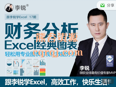 李锐Excel财务分析经典图表十七期课程