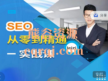 谷歌SEO从零到精通Leizi SEO实战课，价值799元