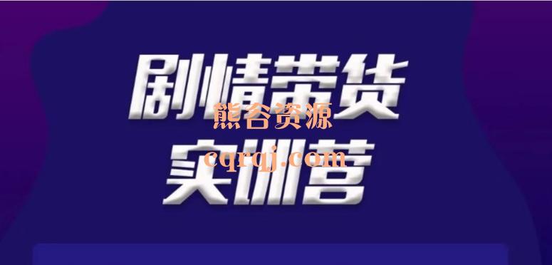  《剧情带货实训营》抓住流量实现利润最大化