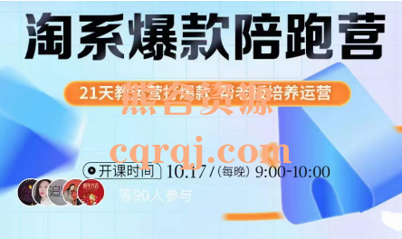 108将淘系爆款陪跑营第九期,21天线上特训班 108将淘系爆款陪跑营第九期,21天线上特训班