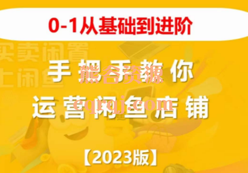 2023从基础到进阶手把手教你运营闲鱼店铺课程