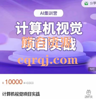 计算机视觉项目实战AI集训营,价值10000 计算机视觉项目实战AI集训营,价值10000