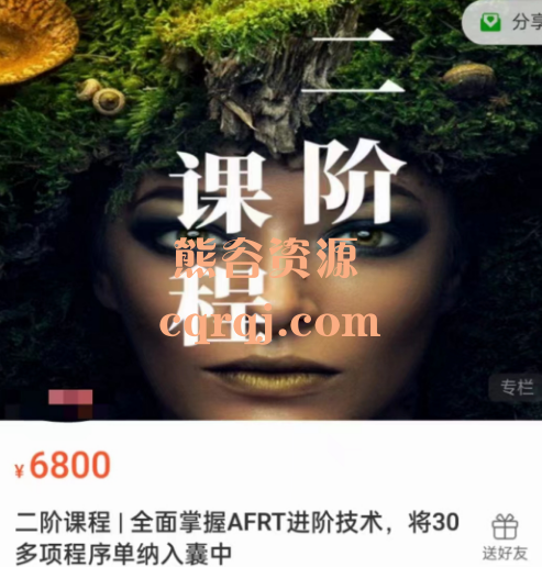 二阶课程全面掌握AFRT进阶技术，将30节多项程序单纳入囊中，价值6800