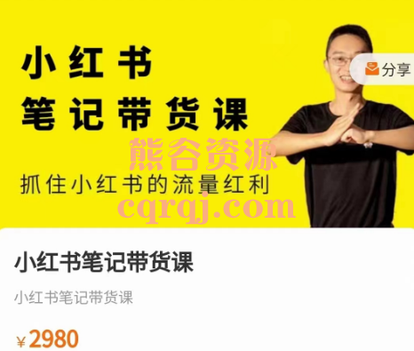 2025张宾小红书笔记带货课3月29号更新