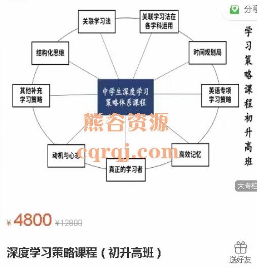 深度学习策略课程初升高班，价值4800