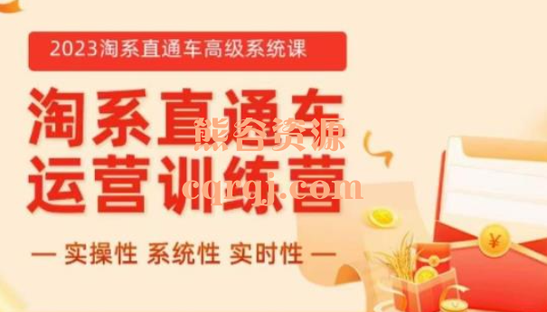 冠东2023高级版淘系直通车完整体系推广教学，淘系直通车运营训练营