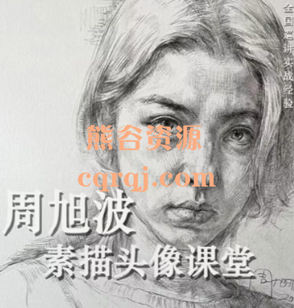 《周旭波素描头像课堂》高效画出完整作品