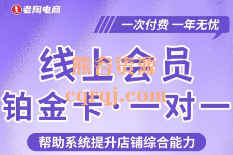 老陶线上铂金卡一对一会员，2023更至9月最新