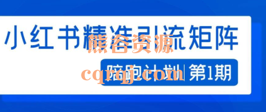 宅男小红书达人矩阵变现陪跑，小红书精准引流矩阵陪跑计划第一期