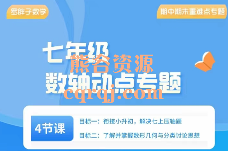 《数轴动点专题》罗胖子数学七年级数轴动点专题课程