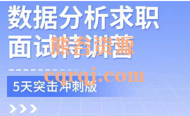 《数据分析求职面试特训营》5天突击冲刺版