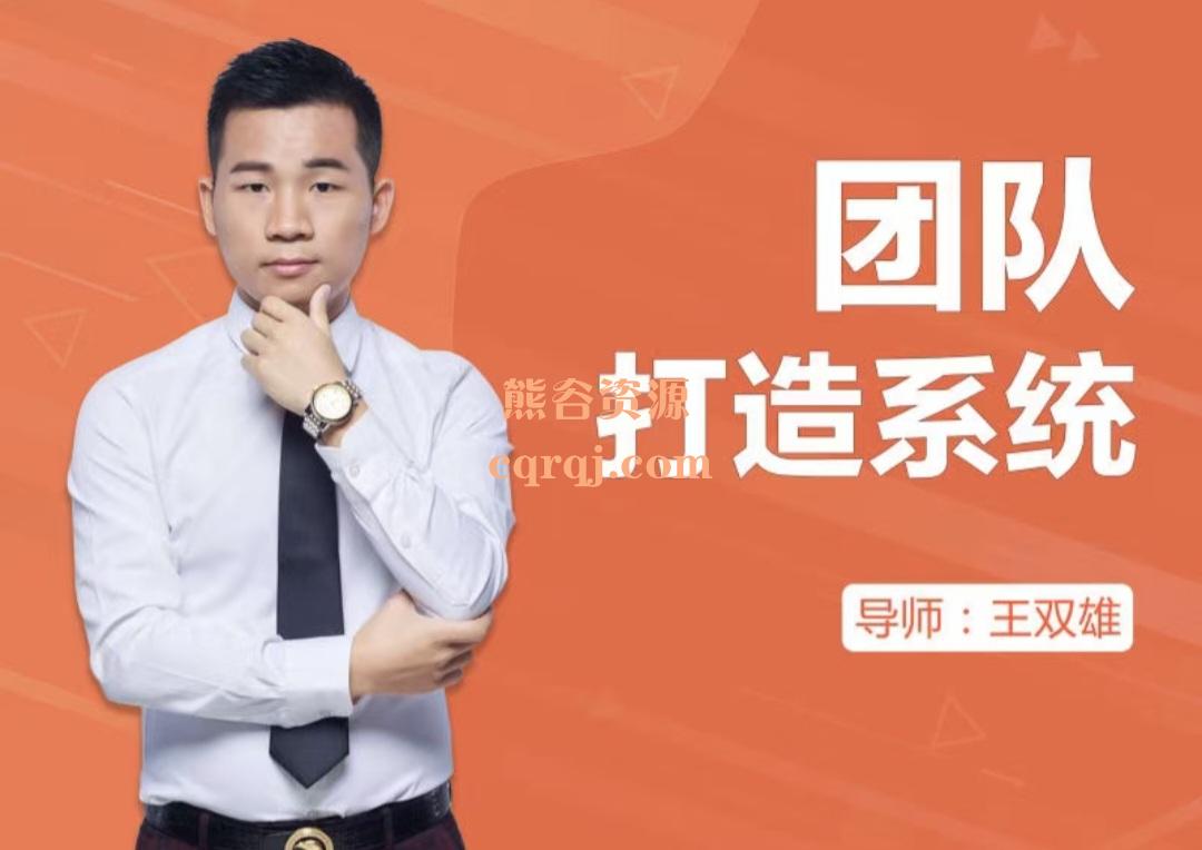 王双雄：团队打造系统课程