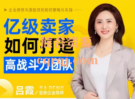 玺承亿级卖家如何打造高战斗力团队课程,13大激励法则 玺承亿级卖家如何打造高战斗力团队课程,13大激励法则