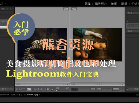 Lightroom美食摄影后期修图及色彩处理，入门宝典