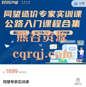 同望专家实训课，价值1699元