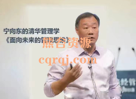 宁向东面向未来的管理思维，打造具有进取心的组织