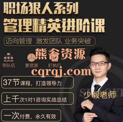 炼成狠人管理精英必修课，少毅老师职场狠人系列