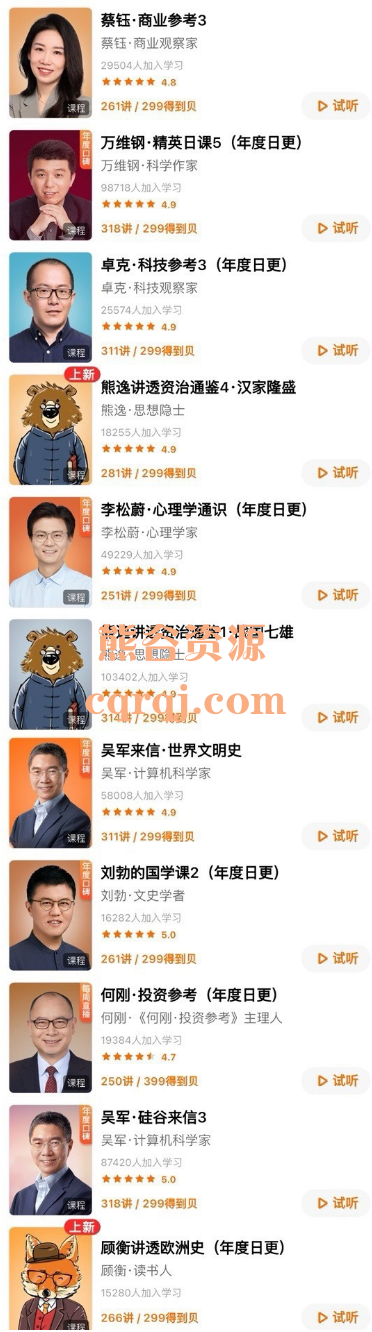 得到大师课合集,得到专栏每天更新2024 得到大师课合集,得到专栏每天更新2024