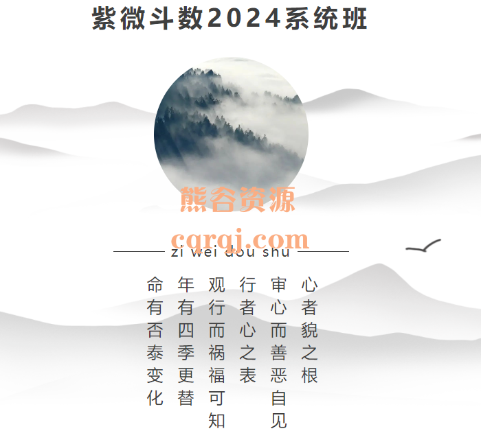 龙眠‬山人紫微斗数2024年系统课