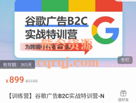 Yuan训练营：谷歌广告B2C实战特训营