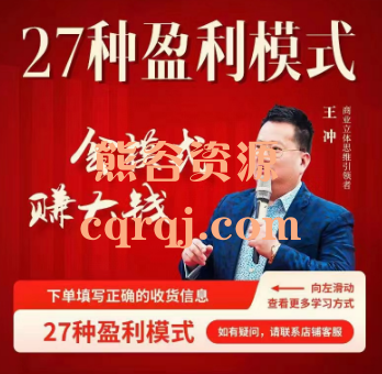 王冲27种盈利模式