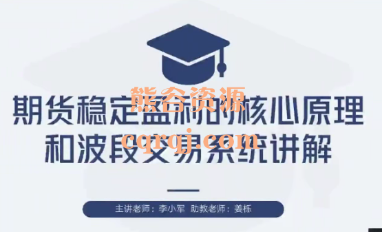 李小军期货2H波段交易系统全局架构培训期货交易课程