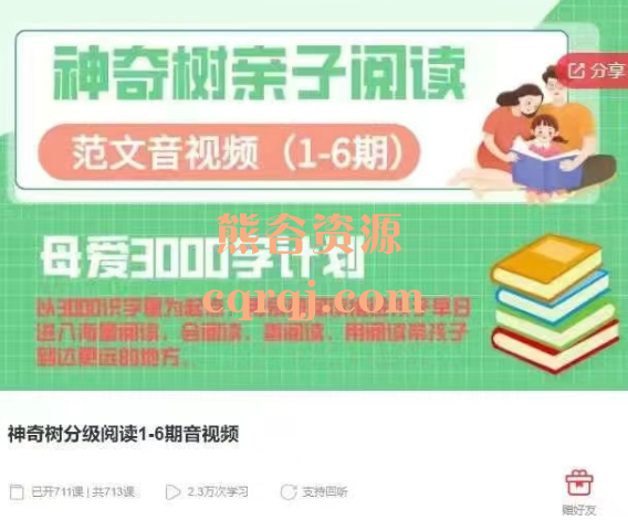 神奇树分级阅读1-6期范文音视频课程