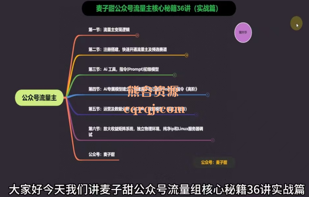 麦子甜公众号流量主核心秘籍36讲实战篇 麦子甜公众号流量主核心秘籍36讲实战篇