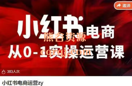 小红书电商从0-1实操运营课小红书vip内部课件