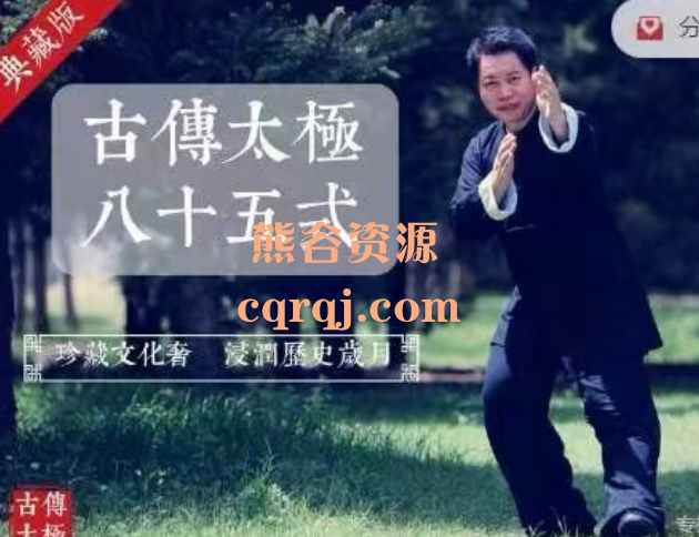 古传杨式太极八十五式每招每式的技击使用法教程