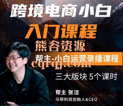 帮主跨境电商小白从0开始快速入门课程，帮主小白运营录播课程