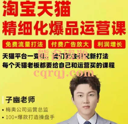 子幽淘宝天猫精细化爆品运营课