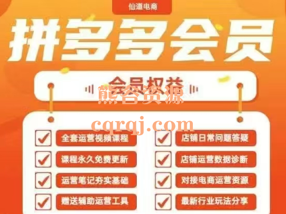 仙道电商2025拼多多运营实战课40节全流程教学