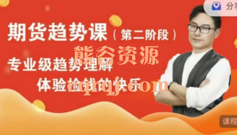 萧先生:期货趋势课第二阶段 萧先生:期货趋势课第二阶段